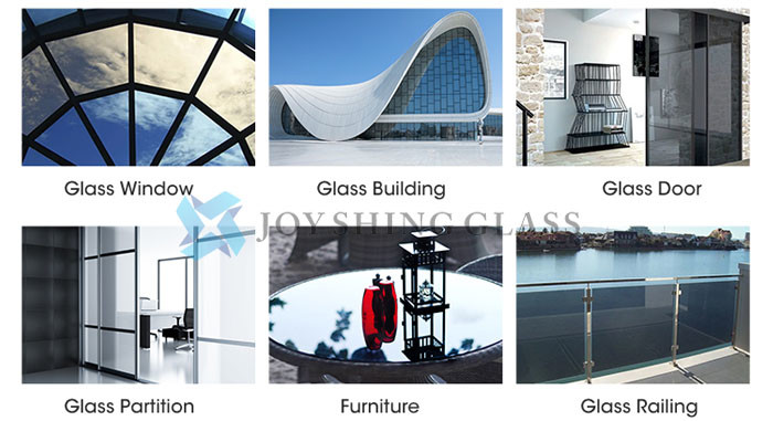 5mm Tinted Float Glass Ford Blue / Euro Grey / Ford Green / Bronze Tinted Glass