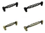 Birdcage Black Kitchen Cabinet Handles And Knobs 96mm Antique Brass Furniture