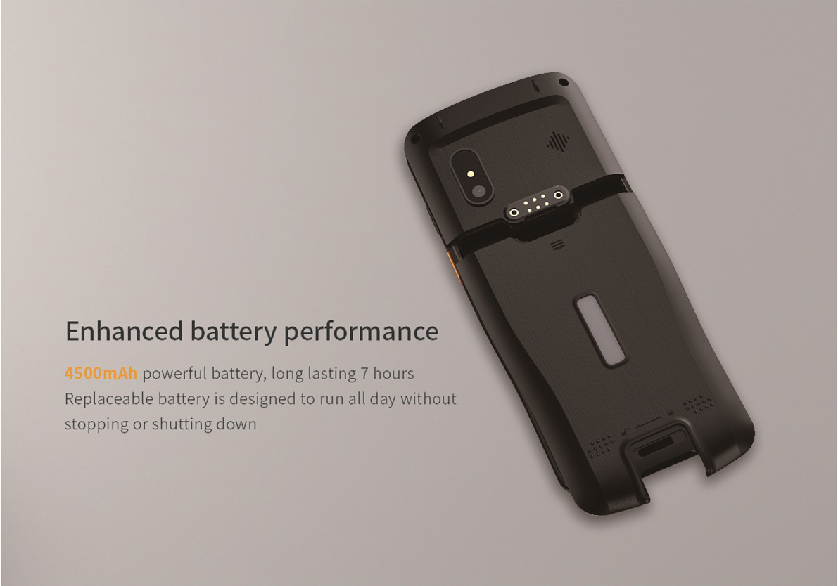 Industrial Android Barcode Scanner PDA with Rugged Design and Waterproof Communication