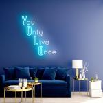 16mm UL Neon Wall Lights 25cm Words Custom Acrylic Led Signs