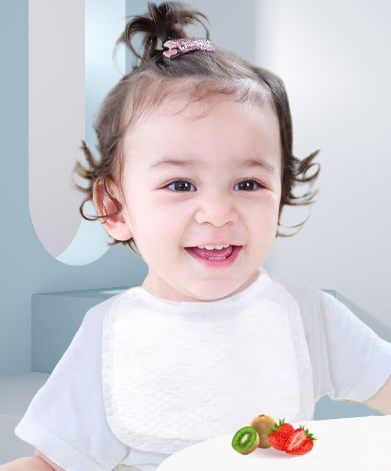 Waterproof Soft Disposable Dribble Bibs Highly Absorbent Leakproof Baby Drooling Bibs