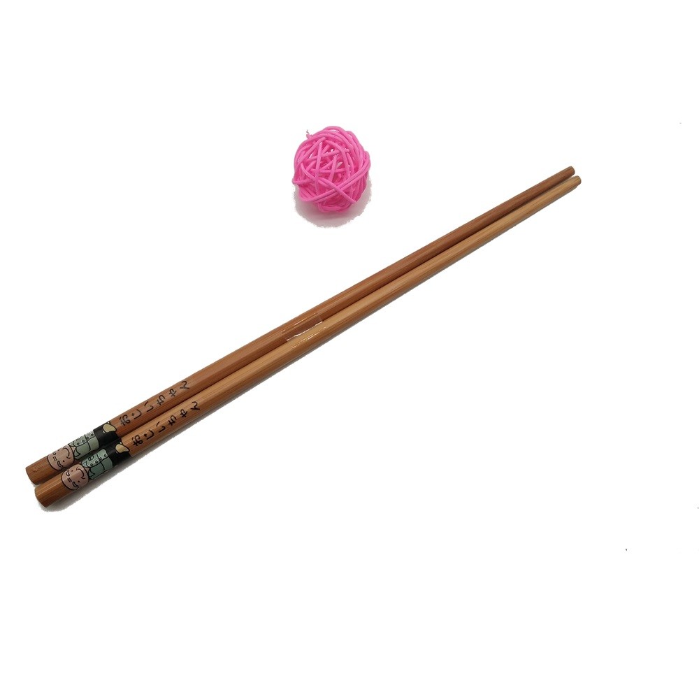 24cm Food Store Reusable Bamboo Chopsticks Long sticks No Knot