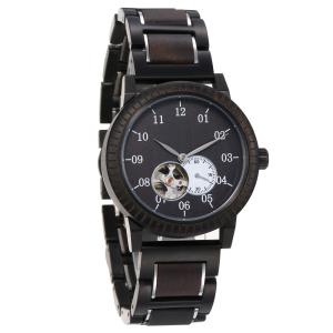 Quality Luxury Automatic Mens Wrist Watches 3ATM Water Resistant Gold Hollow Skeleton Mechanical wholesale