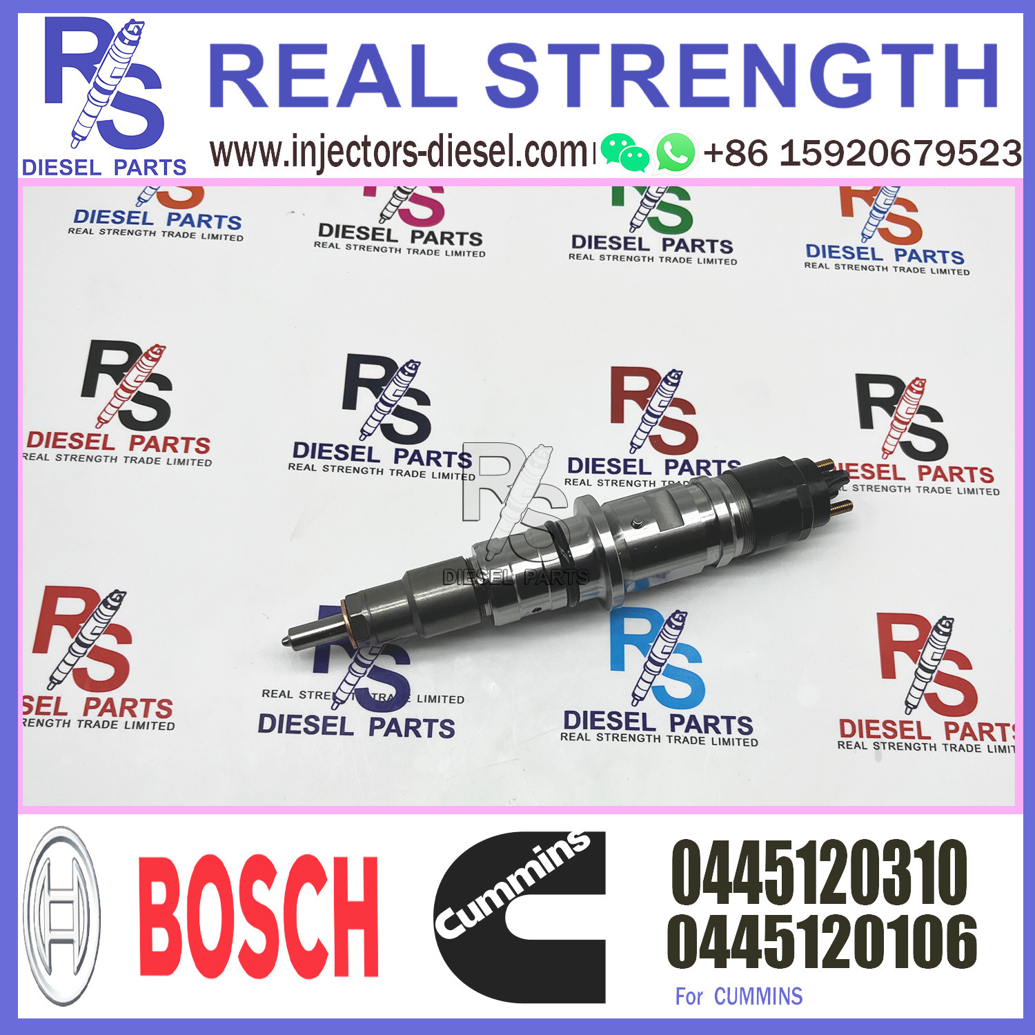 high quality Fuel Injection Common Rail Fuel Injector 0445120310 0445120106 For Bosh 0 445 120 310 For Dongfeng Renault