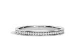 Half Eternity 9K Gold Ring Stacking 0.36ct Weight for Anniversary