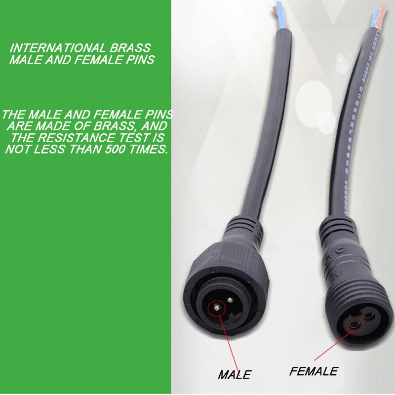 IP65 Waterproof Wire Connectors Male To Female For LED Street Light