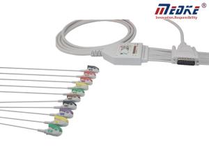 Quality Grey Latex Free Medical TPU 1350A Bj-903D EKG Machine Cable wholesale