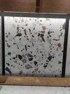 Quality 1300N Porcelain Terrazzo Look Tiles 9mm Thickness Crazing Resistance wholesale