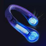 Necklace Portable USB Fan White 2000mAh ABS Silicone Mini Air Conditioner