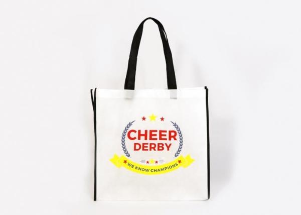 80 GSM Eco Friendly Recyclable Tote Bag , Non Woven Tote Bags Color Silk Screen