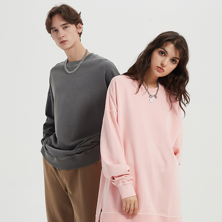 Plain Retro Heavy Weight Pullover Oversized 380g 100% Cotton Men's Hoodies & Sweatshirts With Pocket