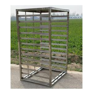 Quality Bakery Bread Folding Cooling Tray Rack Trolley 304 Stainless Steel wholesale