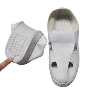 Quality White Dust Free Washable ESD Safety Shoes With PVC Anti Slip Sole wholesale