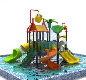 Quality Aqua Park Water House Slide Fiberglass Children Lazy River Equipment wholesale