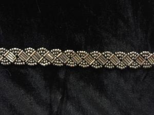 Quality Beaded trim by hand, beading tape for fashion clothing wholesale