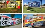 Custom Outdoor Advertising Banner Digital Printing Polyester Material
