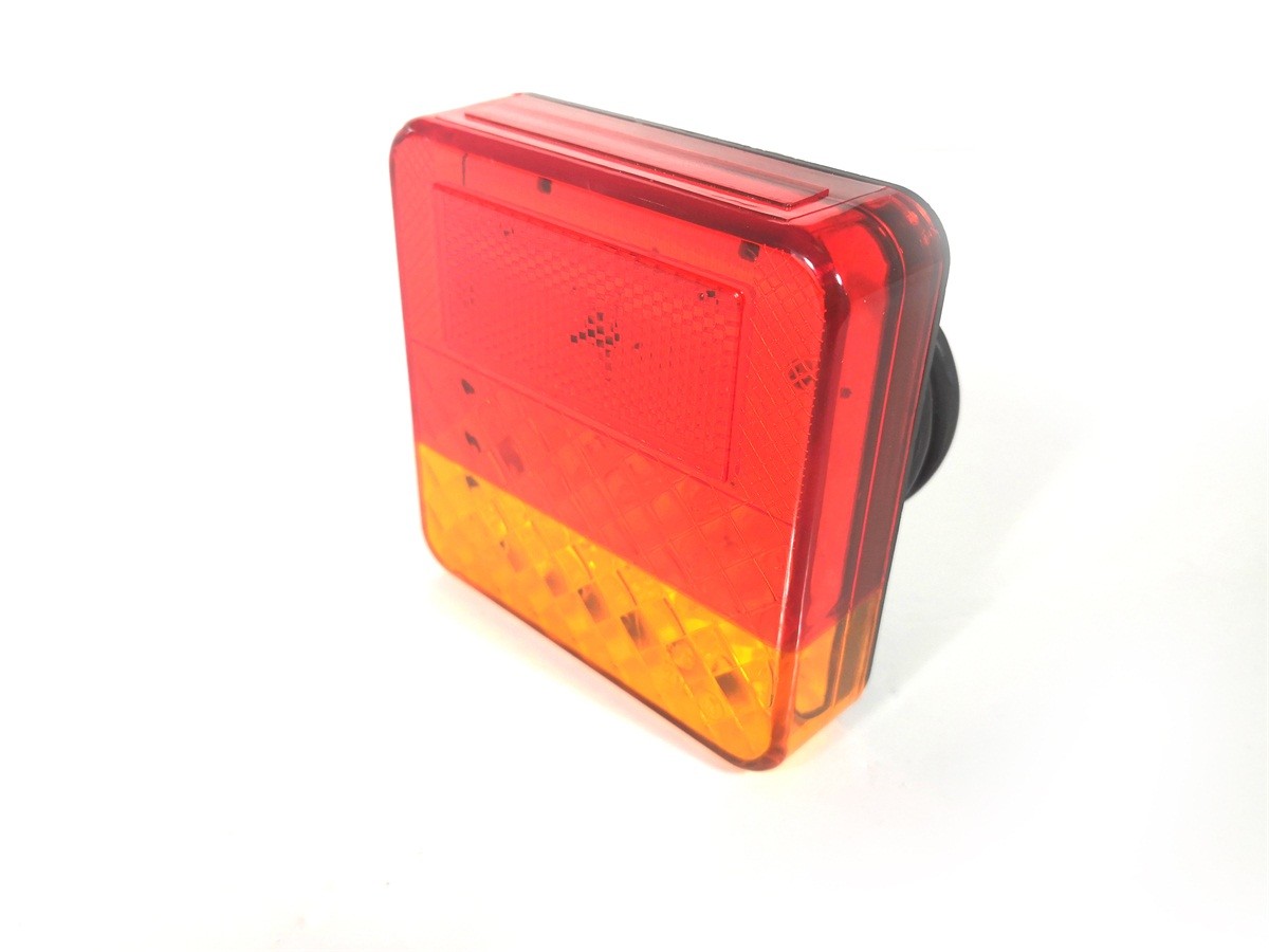 Square Emergency Trailer Lamps Waterproof Trailer Tail Lights Use In Truck Side