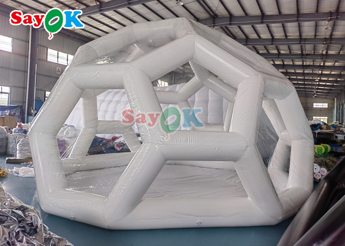 Football Shape Transparent Camping Tent Inflatable Bubble Soccer Dome Tent