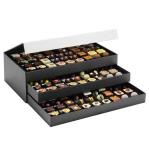 Black Art Paper Customized Gift Box Magnetic Packaging Boxes For Food And Candy