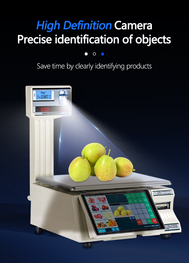 Maximum Range 30kg Intelligent Bar Code Table Scale SHW-TMF6 with 10/7 Inch Display