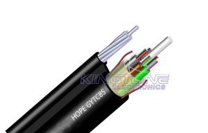 Quality GYTC8S Fiber Optic Cable Fig.8 Stranded Loose Tube steel tape PE Jacket wholesale