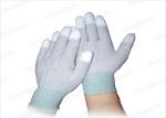 Cleaning Room Electronic Anti Static Gloves Carbon Fiber PU Fit ESD Gloves
