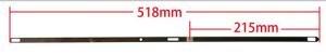 Quality 518mm A Type Wiele Carpet Machine Steel Hook wholesale