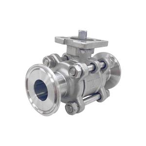 Quality 304/316 Stainless Steel 3PC Quick Installation High Platform Ball Valve for Water Media wholesale