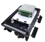 FTTH Fiber Optic Termination Box 16 Cores Outdoor Black Color Waterproof