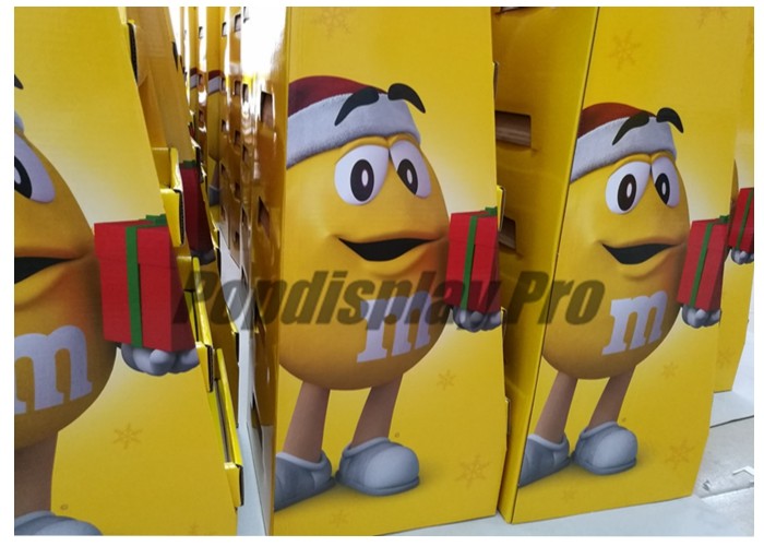 Pet Food Retail End Cap Displays With 2 Dividers And Wedged Top