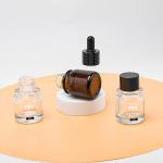 Skin Care Oil Packaging Glass Dropper Cap Bottle Mini Amber Color Customized