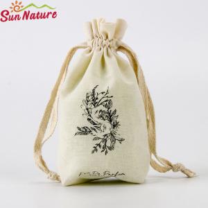Quality Eco Packaging Solutions Organic Cotton Drawstring Bag For Perfume wholesale