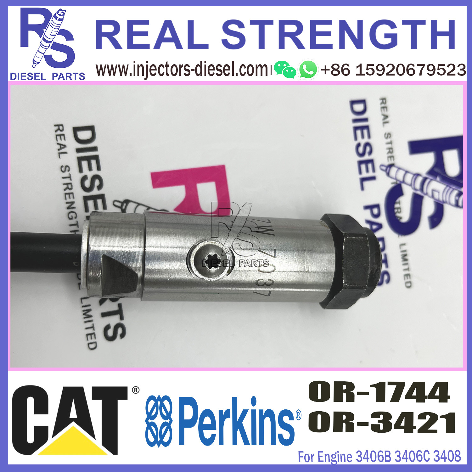 Diesel Fuel Common Rail Nozzle 0R1744 0R-1744 For Caterpillar Excavator