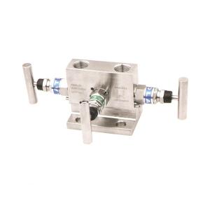 Quality 100C Instrument Manifold Valve Three Valve 5000 Psi Flange 1/2'' Female NPT wholesale