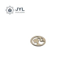 Quality Hollow Out Metal Embossed Stickers , Ornament ISO9001 Printed Metal Labels wholesale