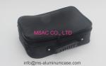Black Makeup Organizer Bag Light Weight , Carrying Tools Travel Cosmetic Bags