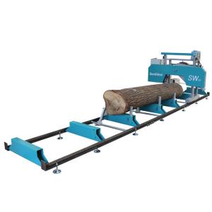 Quality SW26G Gasoline Portable Band Sawmill Machine For Wood Cutting, Log Cutting Mobile Sawmill wholesale