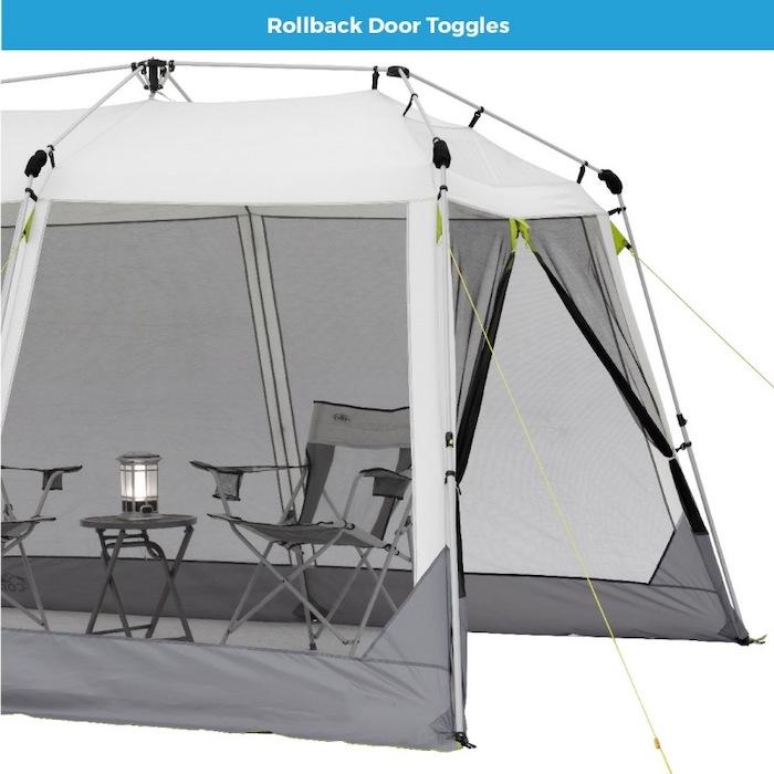 350*300*210CM Grey Waterproof Branding Custom Pop Up Camping Tents With DAP Delivery Term And Ventilation Mesh Windows