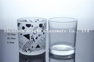 Quality Custom Logo Glass Candle Holder, Glass cup wholesale