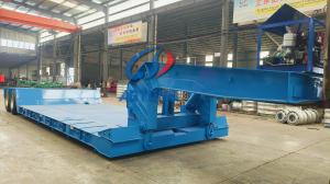 Quality 3 Axles Gooseneck Heavy Loading Lowbed Semi Trailer wholesale