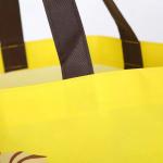 Long Rope Non Woven Polyester Tote Bags , Foldbale Non Woven Goodie Bag