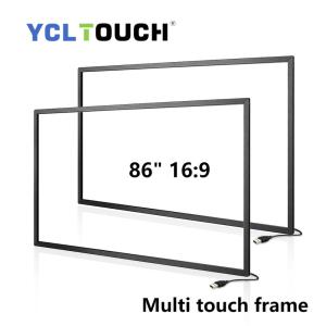 Quality YCLTOUCH 86 Inch Infrared Multi IR Touch Screen Frame With 20 Touch Points wholesale