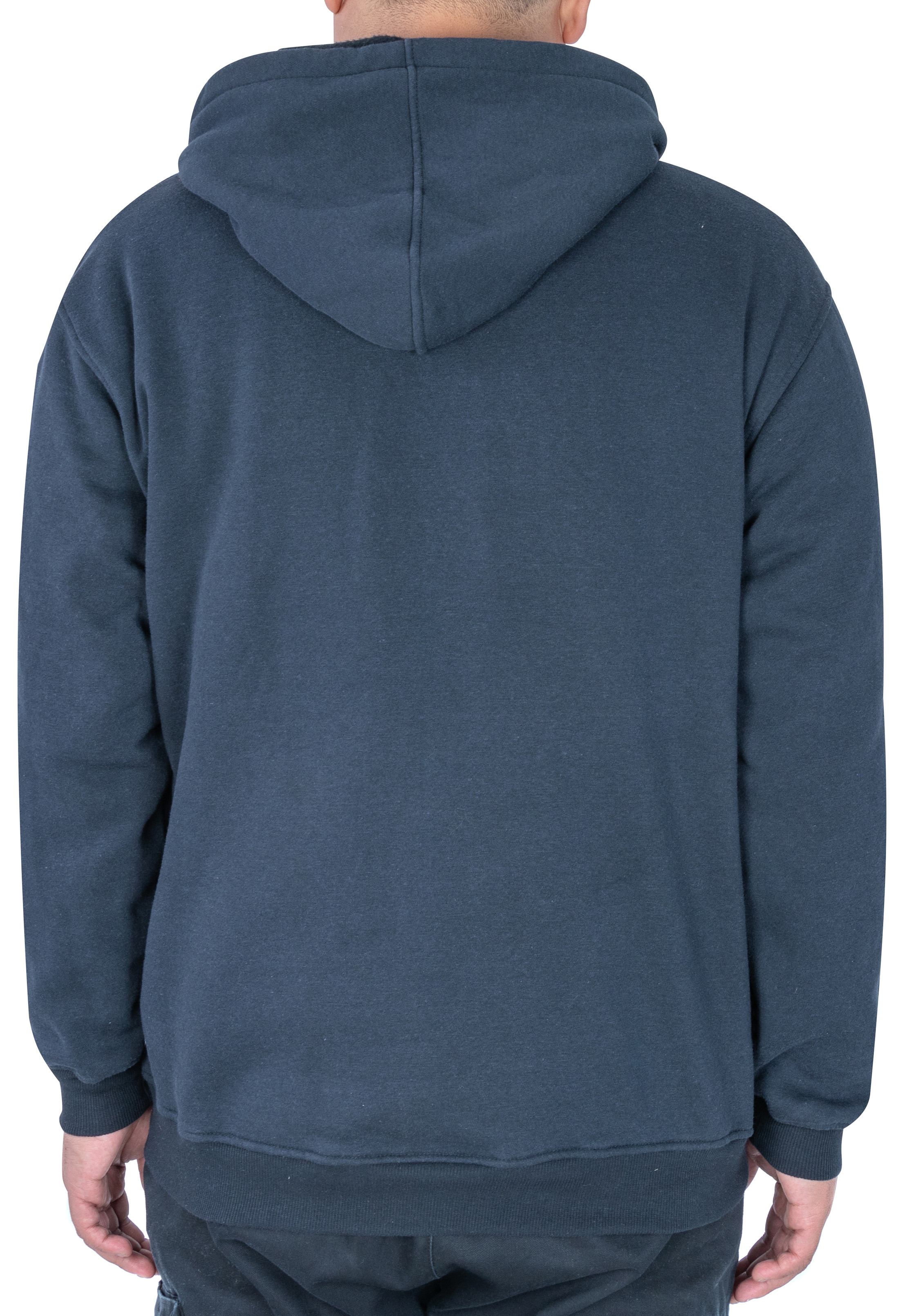 Adult Patterned 240gsm Crew Neck Hoodie Long Sleeve Hoodie Drak Blue