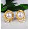 Buy cheap Pearl Earring Set Metal Gold Plated Dangle Earrings Heart Butterfly Hoop Earring from wholesalers