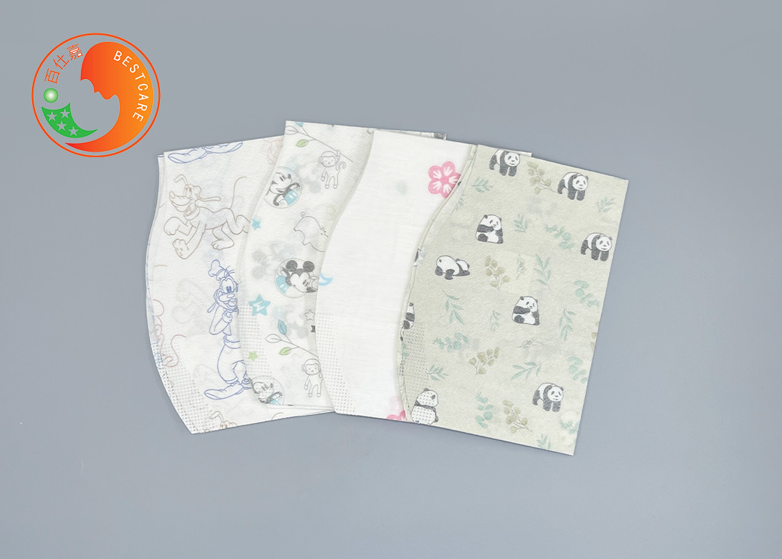 BPS BPA Free Custom Disposable Bibs Soft Care Dryness Sensitive Skin Anti Slip