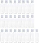 2 Ounce 60ml Plastic Empty Air Flight Travel Bottles With Flip Cap