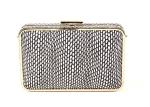 Pearl Fish Pattern Ladies Leather Clutch Bags Hardcase Shaped Zipper Pouch