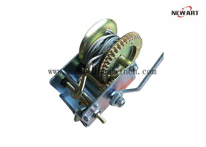 Greenhouse / Agriculture 2500 Lb Small Hand Crank Winch Portable Hand Winch Handling