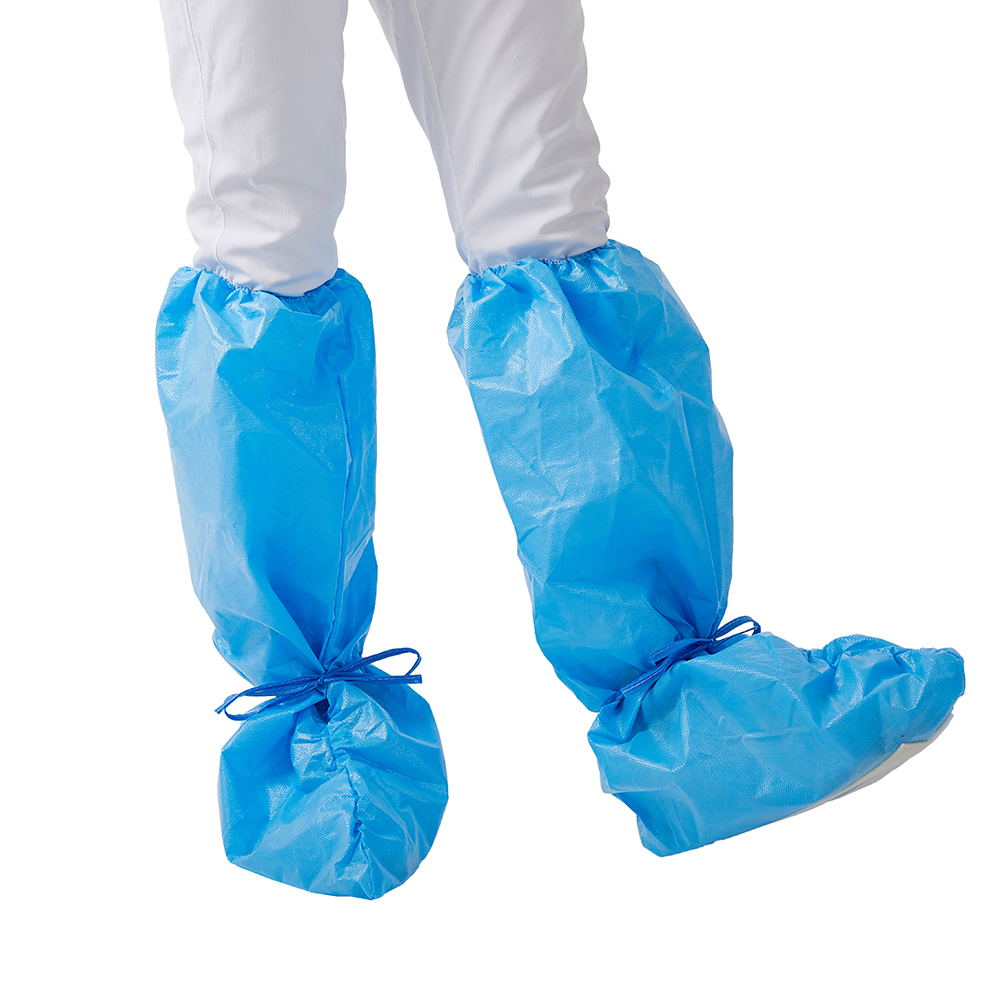 CE Disposable Boot Cover , PP Hospital Booties Shoe Covers