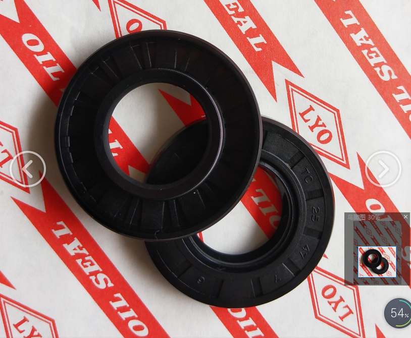 TC framework oil seal,model 25*47*7,NBR material,color is generally biack and brown.